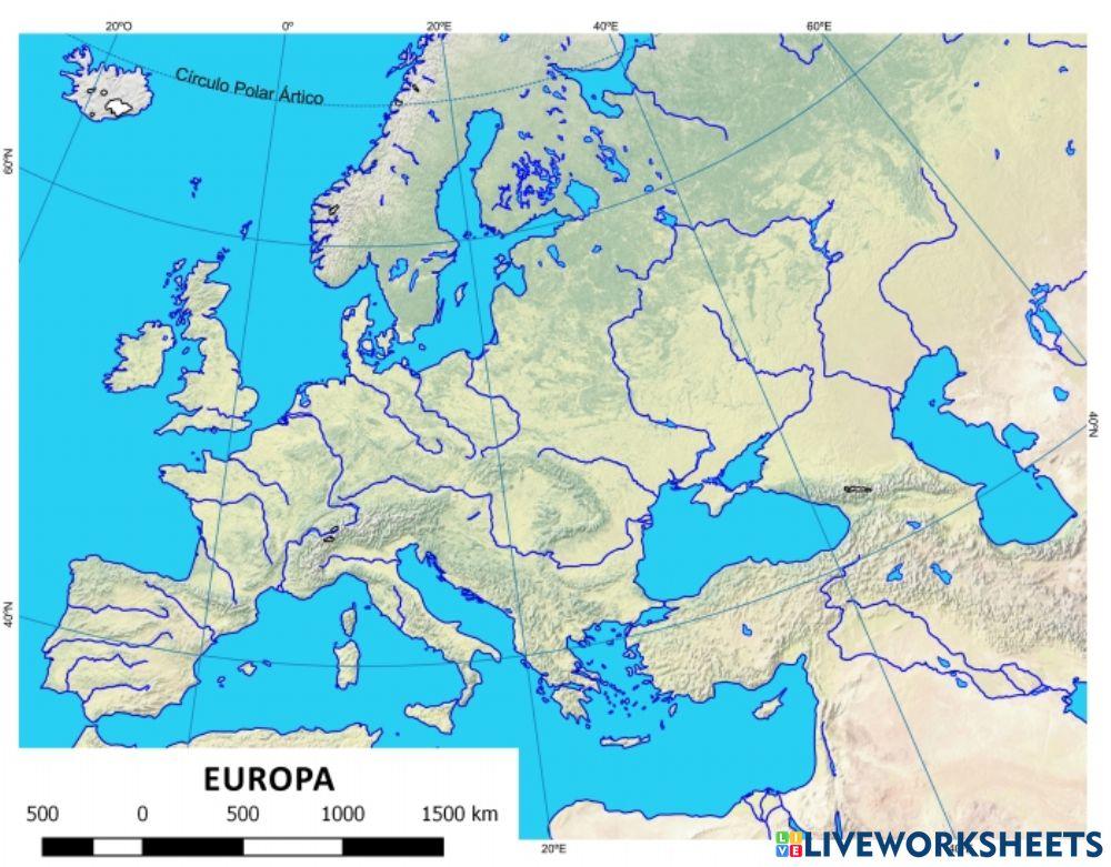 Penínsulas e islas de Europa