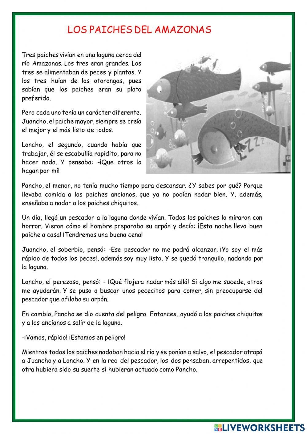 Los paiches del amazonas