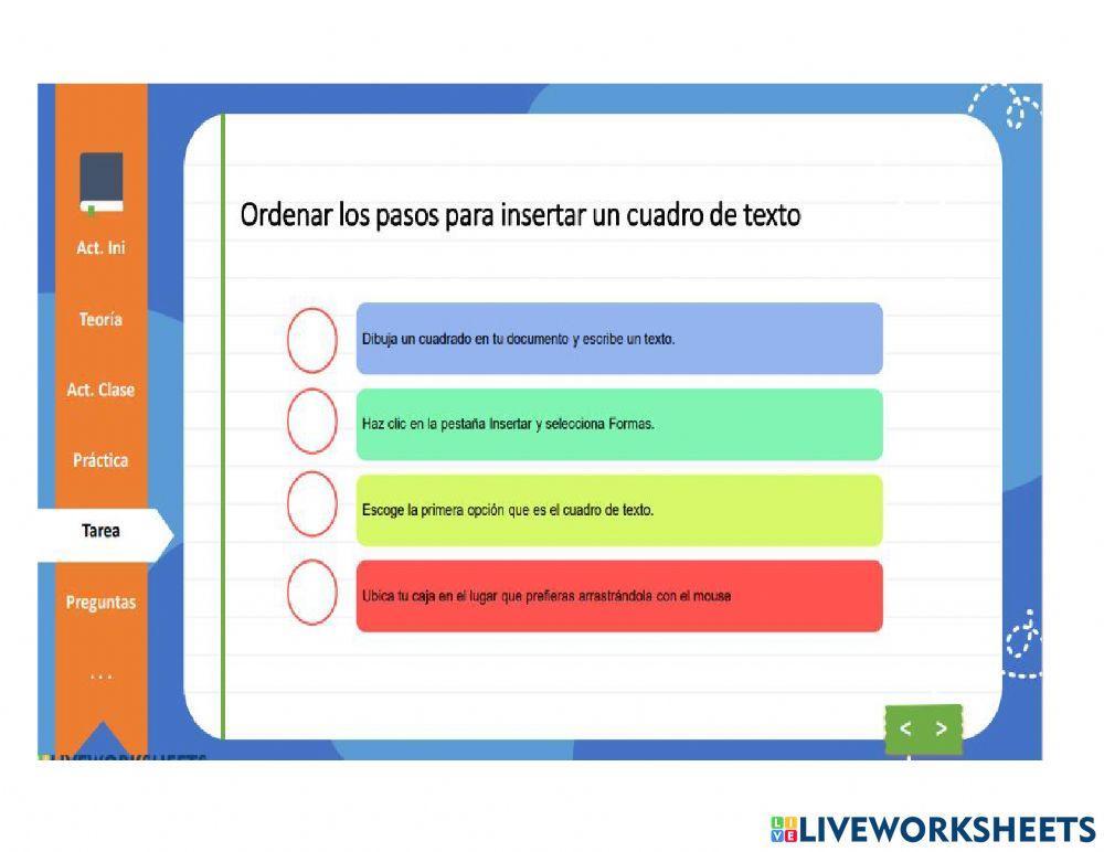 Insertar cuadro de texto