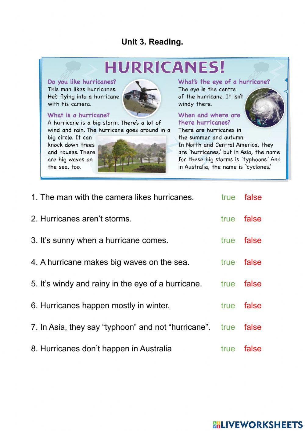 Hurricanes. Weather and seasons.