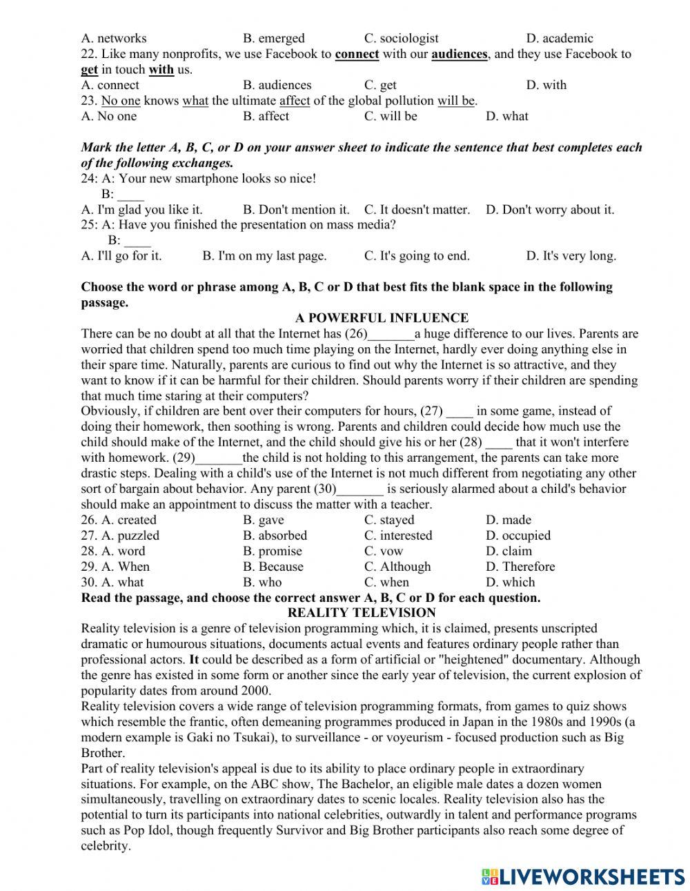 The mass media grade 12 unit 4
