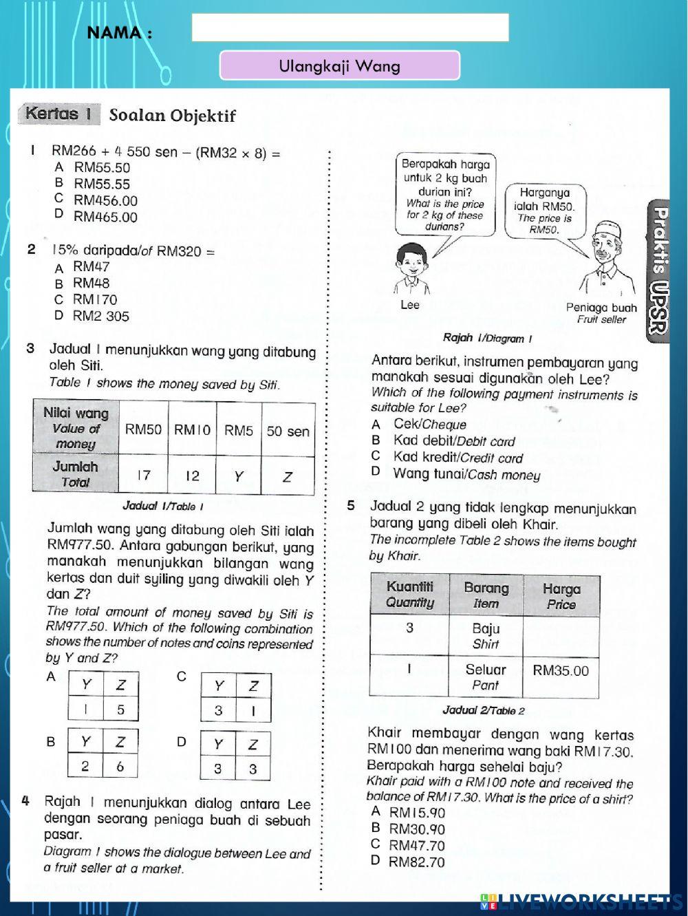 Matematik Tahun 6