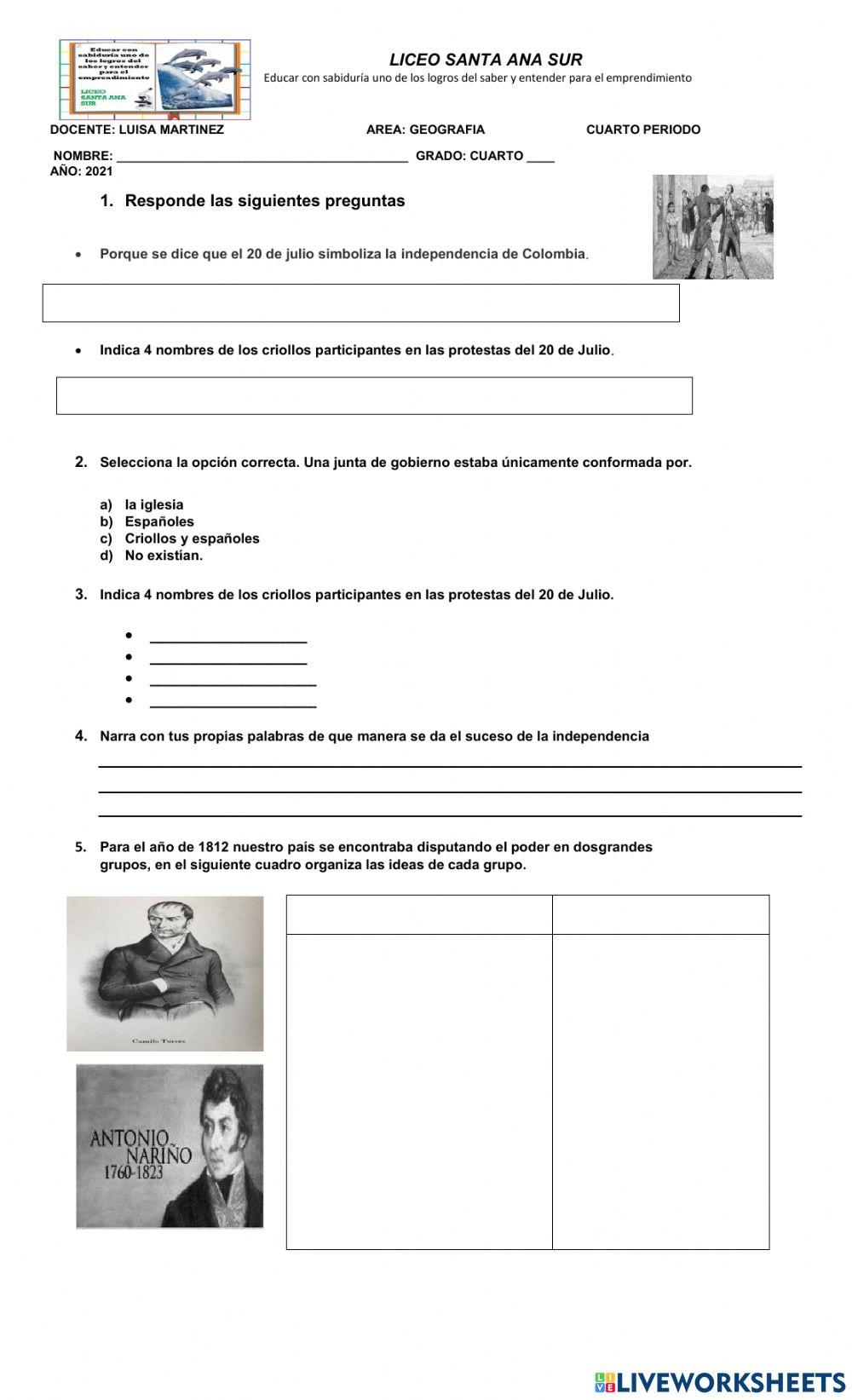 Bimestral sociales historia