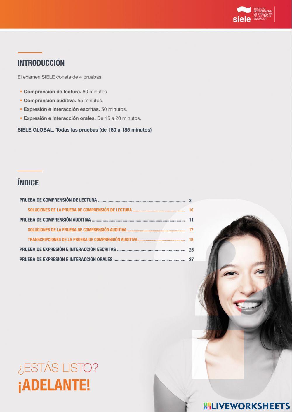 SIELE - Comprensión Lectora - SIMULACIÓN