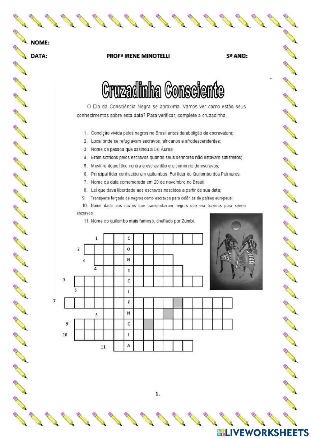 Cruzadinha Consciente - Parte II