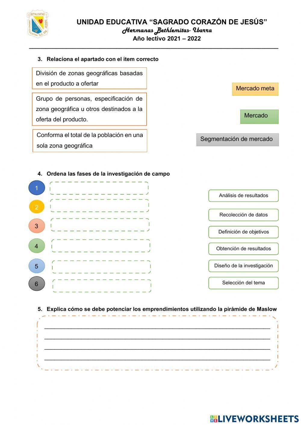 Evaluación Primera Parcial 2do -A- - EMPRENDIMIENTO Y GESTIÓN