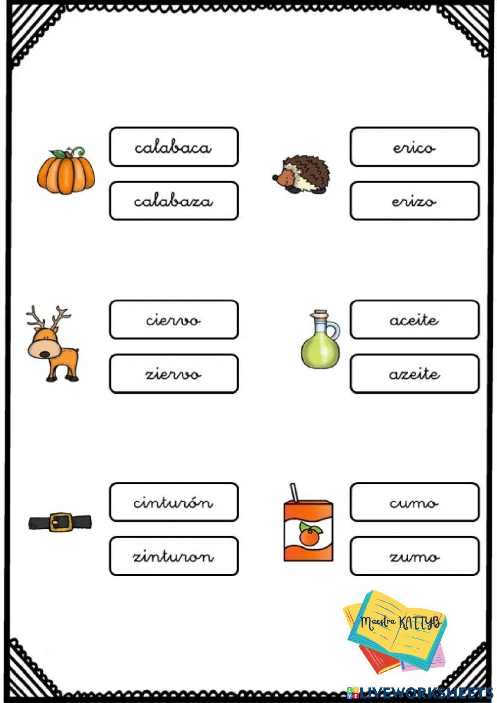 Palabras con la letra Z