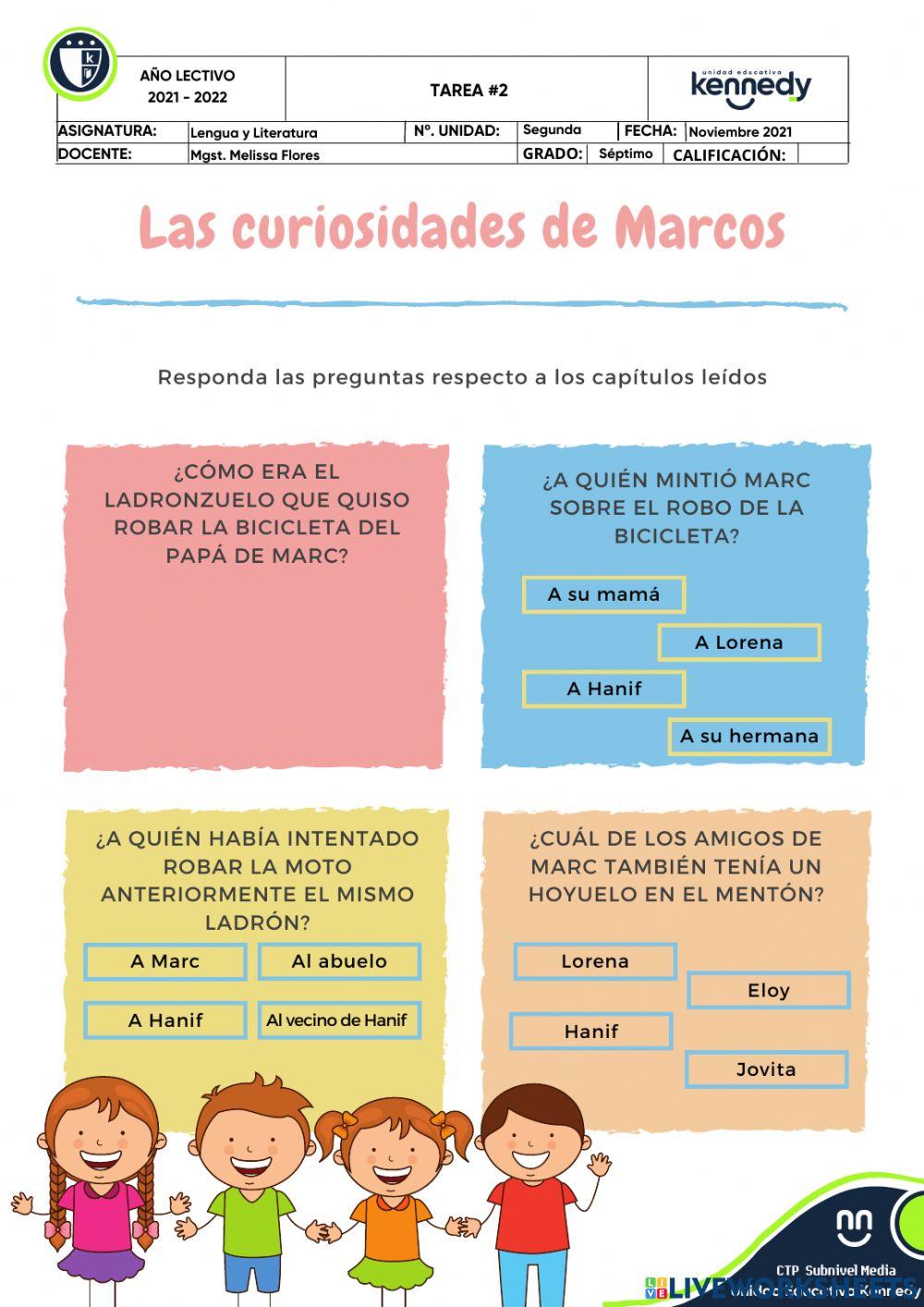Las curiosidades de Marcos