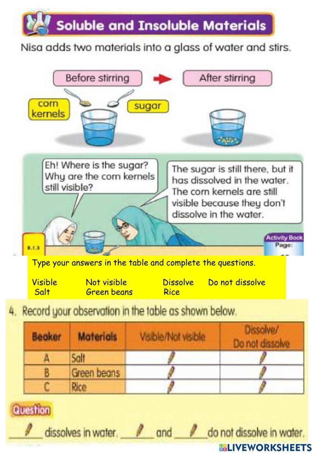 Mixture online pdf exercise Live Worksheets