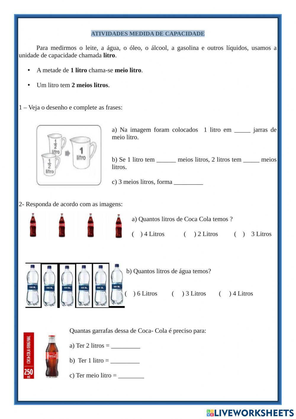 Medidas de capacidade