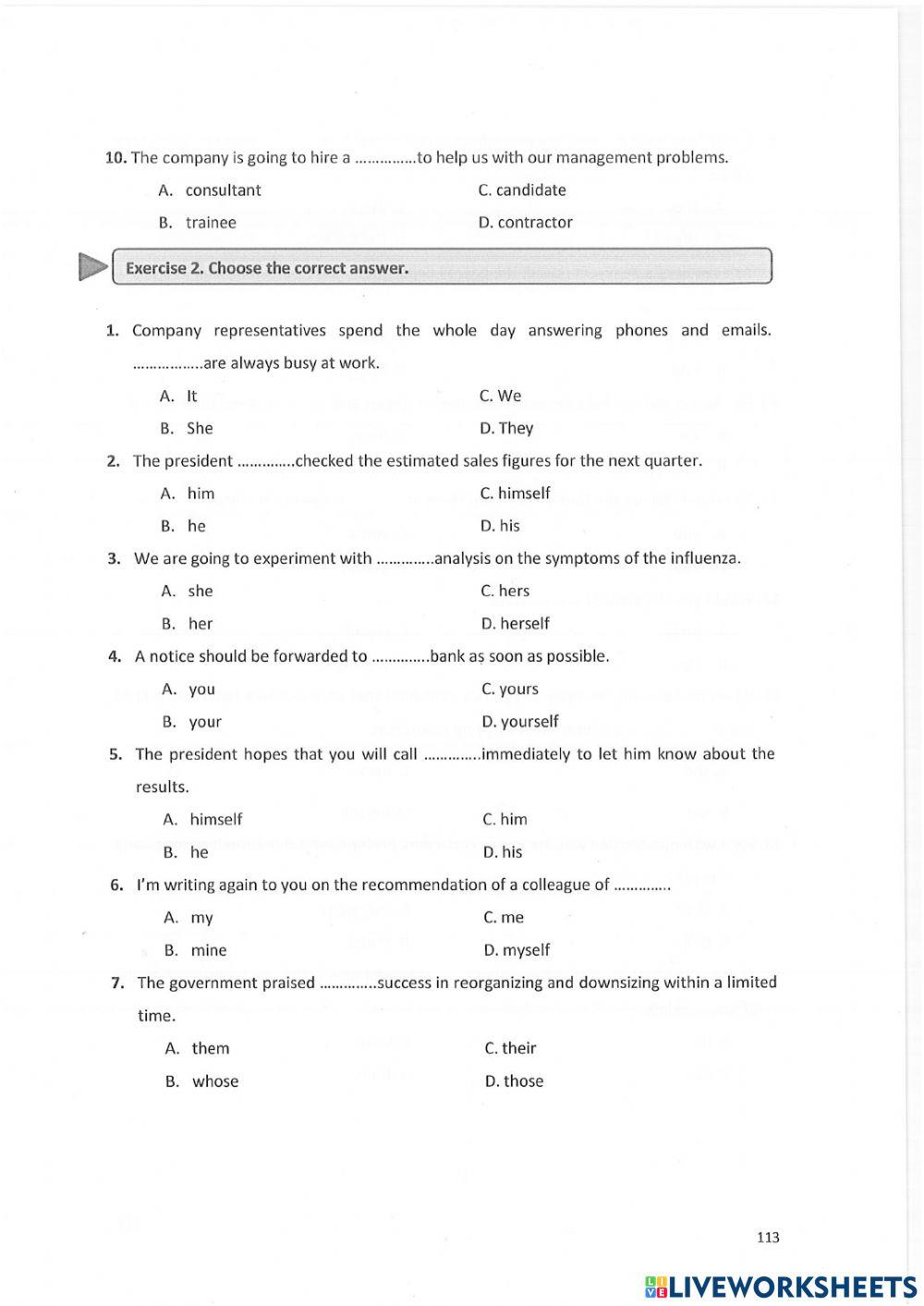 Unit 1: noun-pronoun