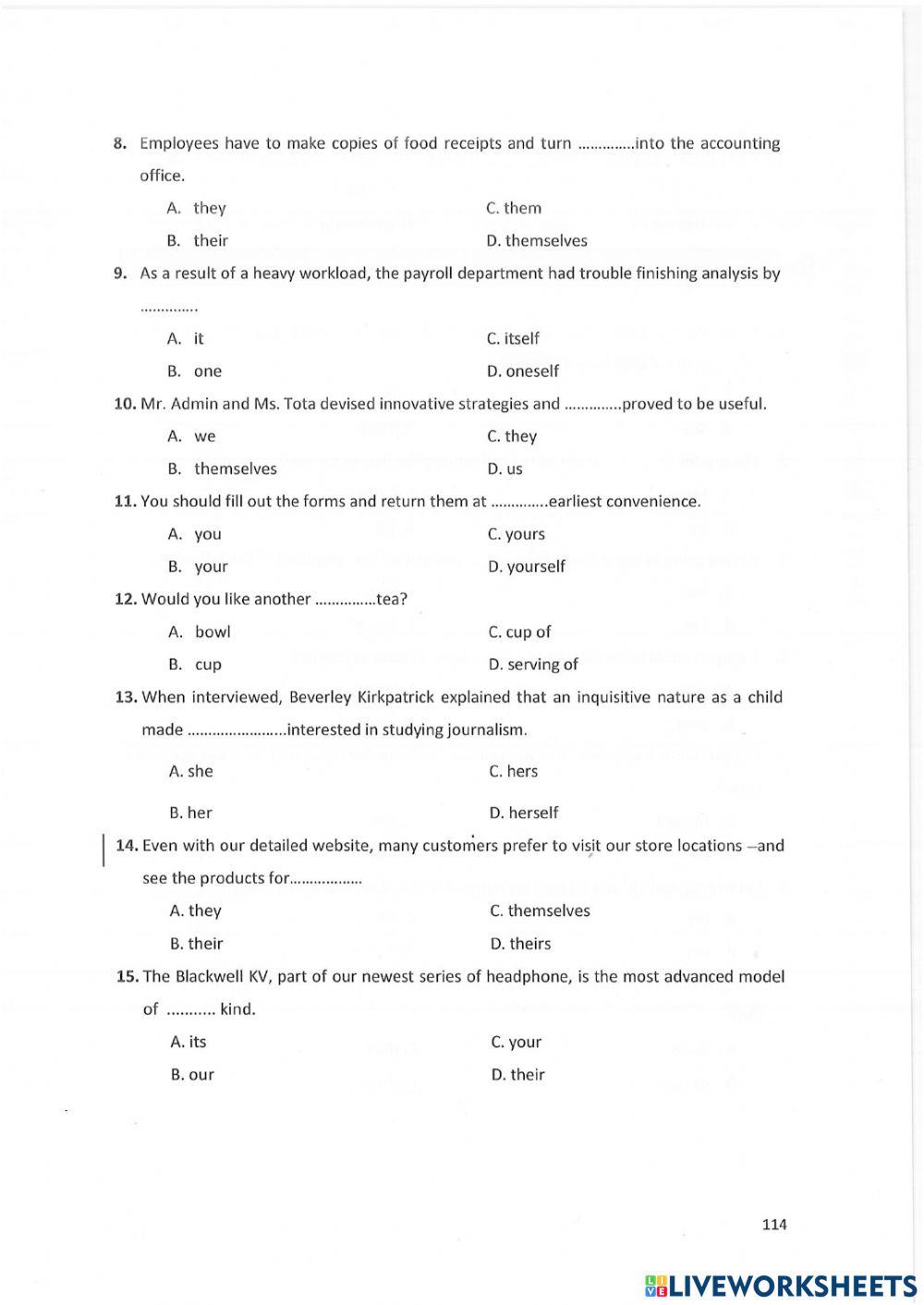 Unit 1: noun-pronoun