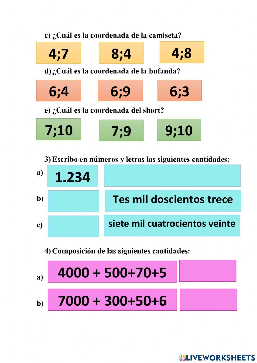 Matemática - parcial 1