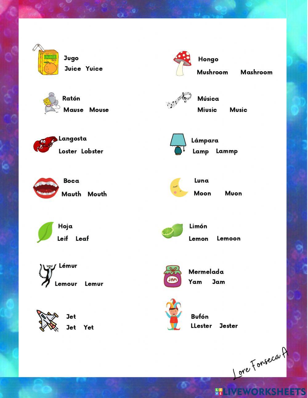 Words with h i j k l m