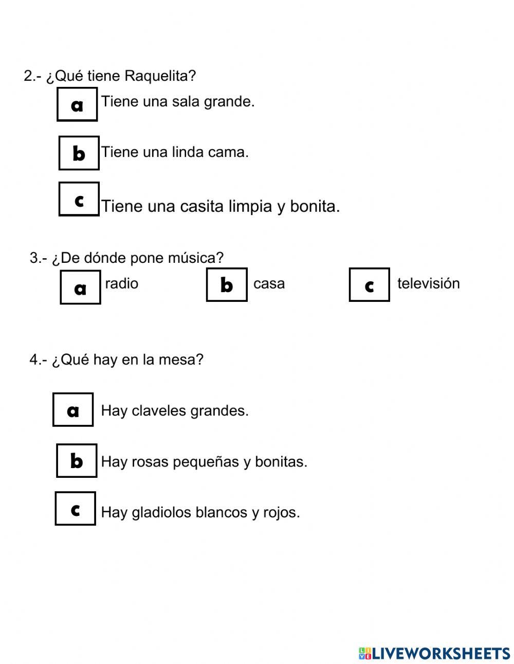 Lectura:la ratita raquelita