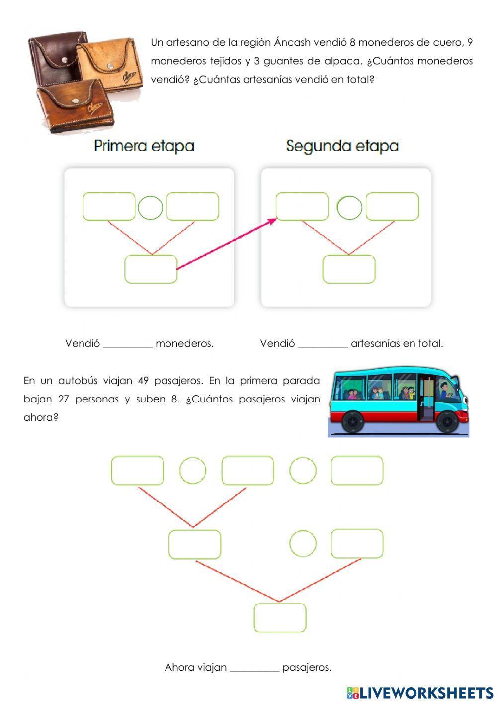 Resolvemos problemas de dos etapas