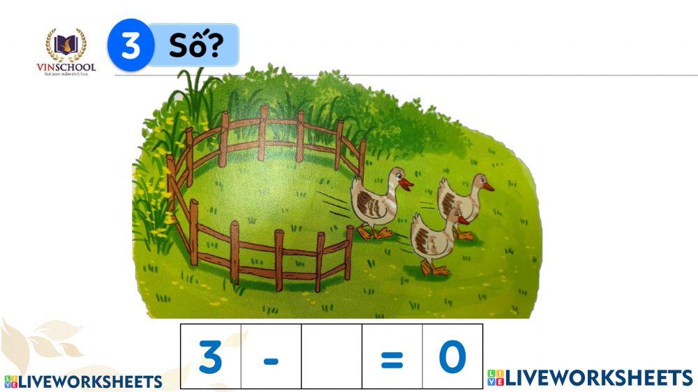 Phép trừ trong phạm vi 10 (Tiết 4)