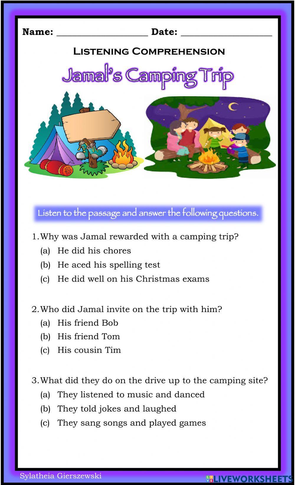 Listening Comprehension Listening Comprehension