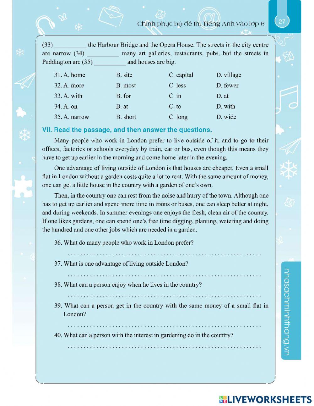 Chinh phục đề thi 7