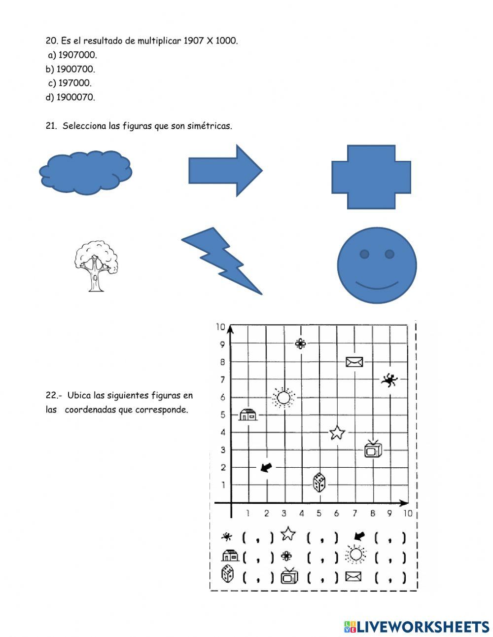 Matemáticas primer trimestre 6° b