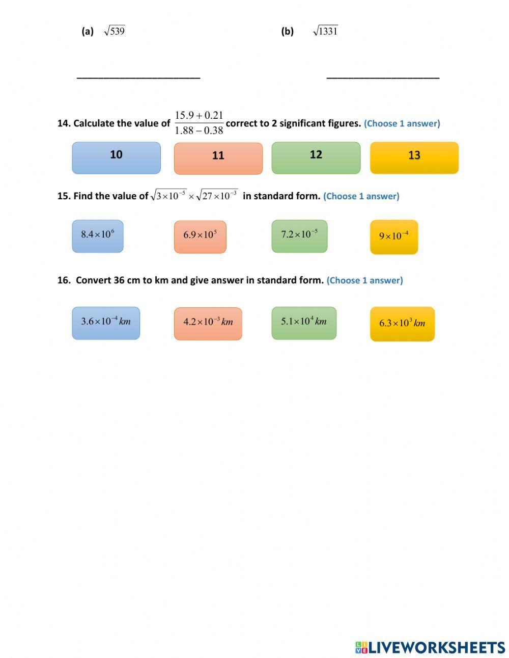 Chapter 2 standard form mathematics form 3
