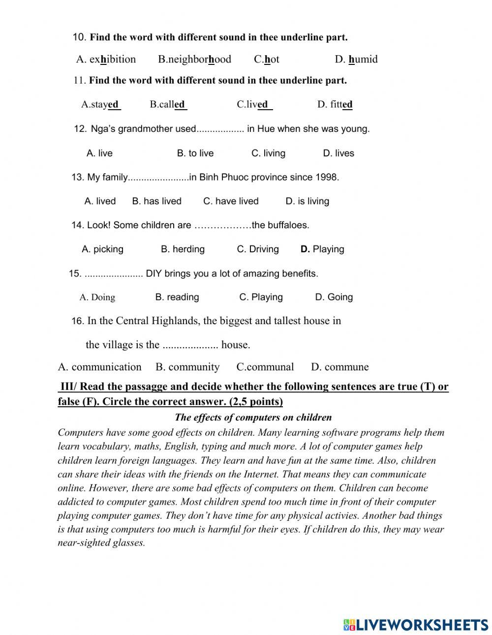 TEST FIRST MID TERM (No 2)