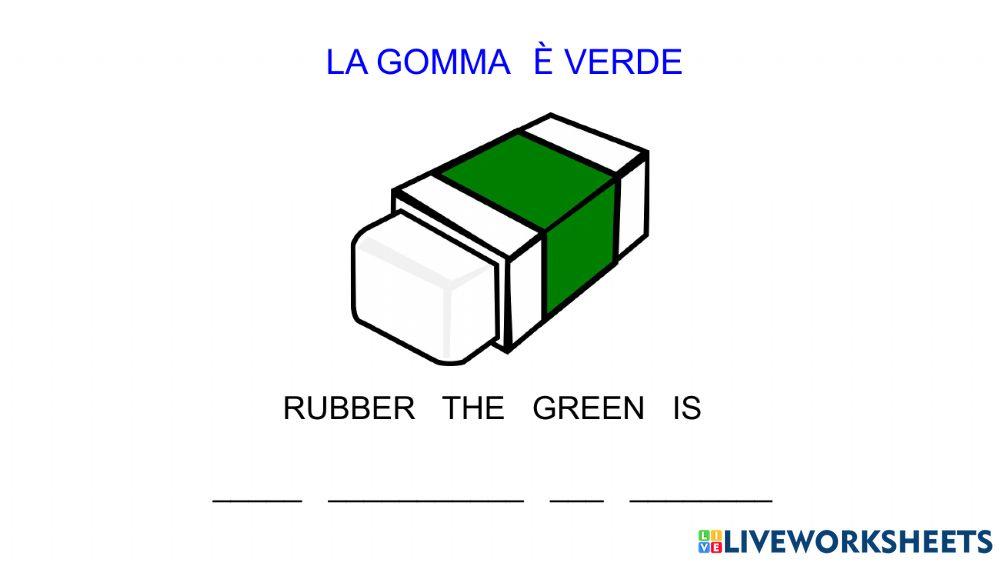 La frase in inglese