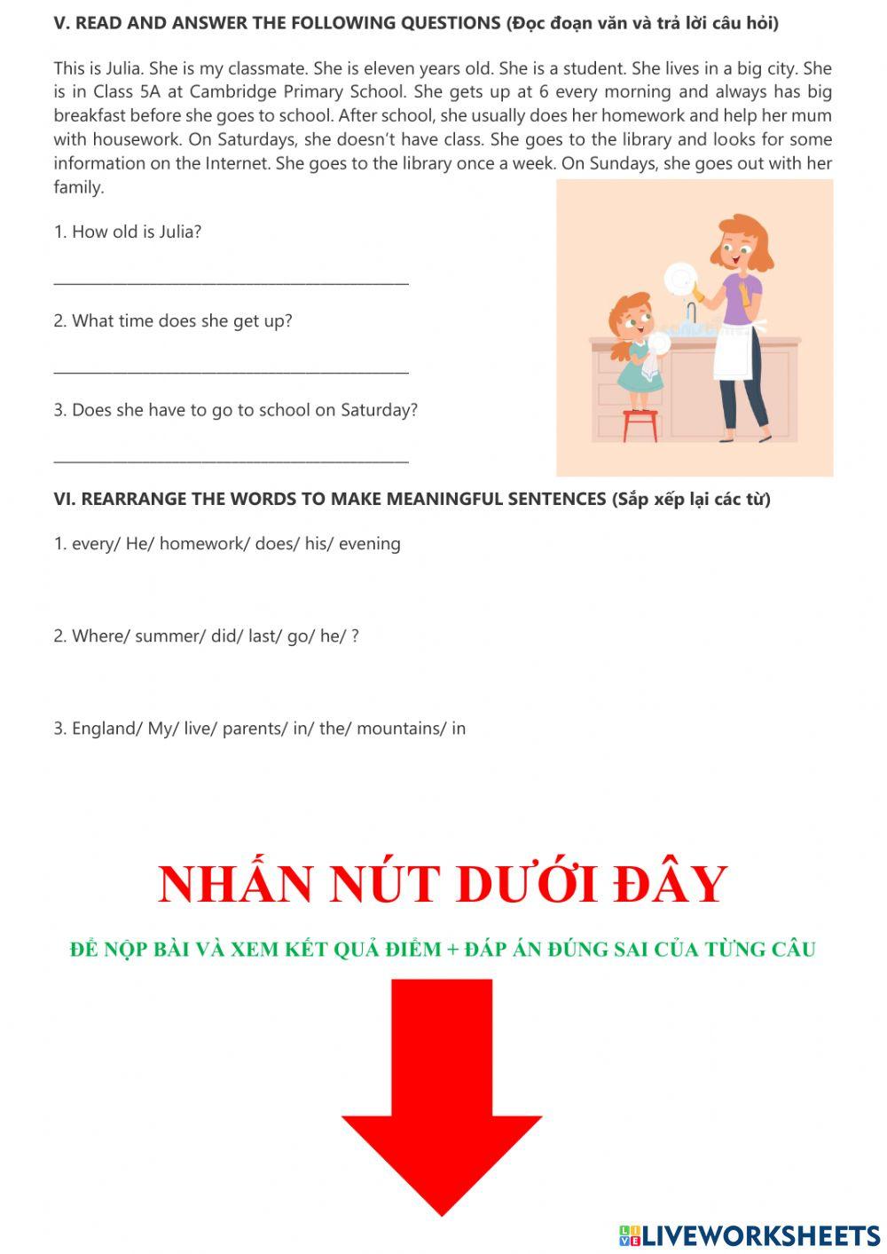 Thi Giữa Học Kỳ 1 Lớp 5