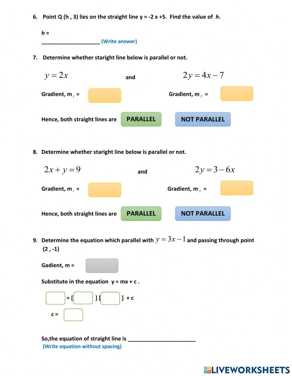 Chapter 9 : straight lines(mathematics form 3)