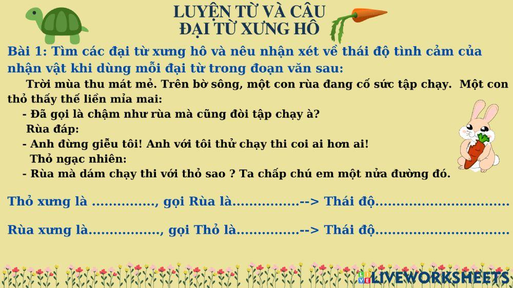 Luyện từ và câu