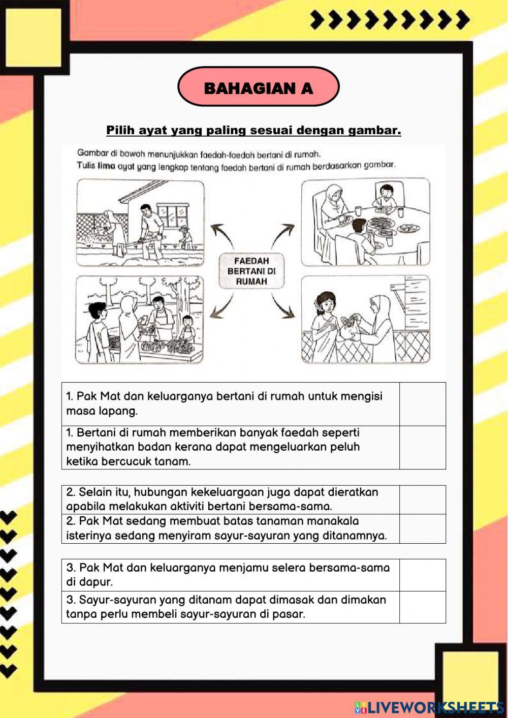 Bahagian a (bm2 tahun 5)