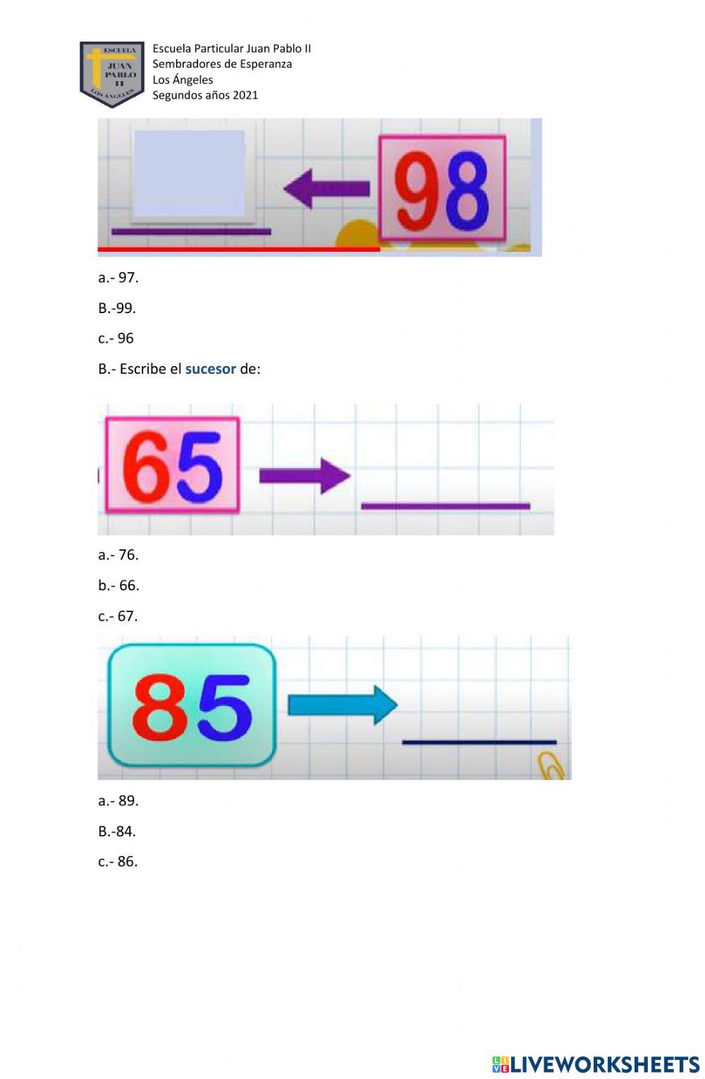 Prueba de Matemáticas