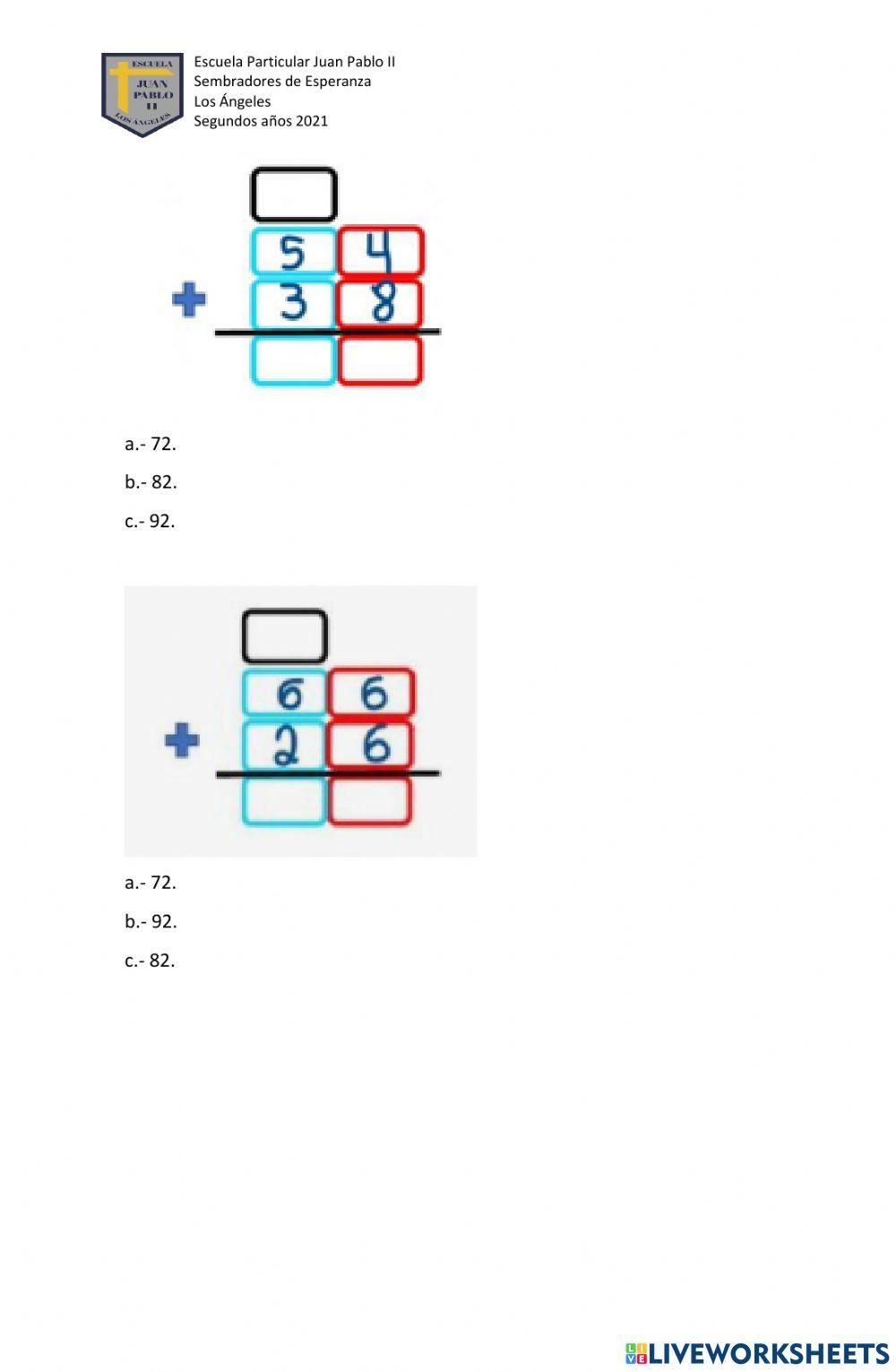 Prueba de Matemáticas