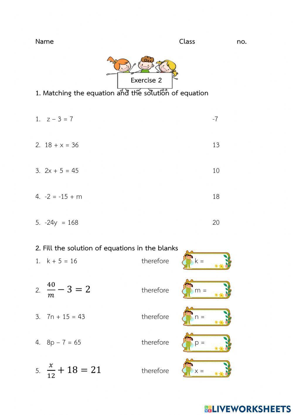 Linear equation