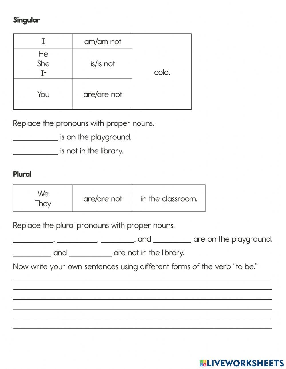 To be (Present tense)