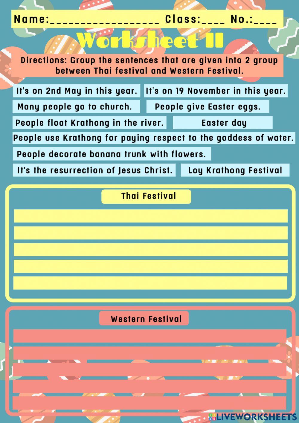 Thai Festival and Western Festival