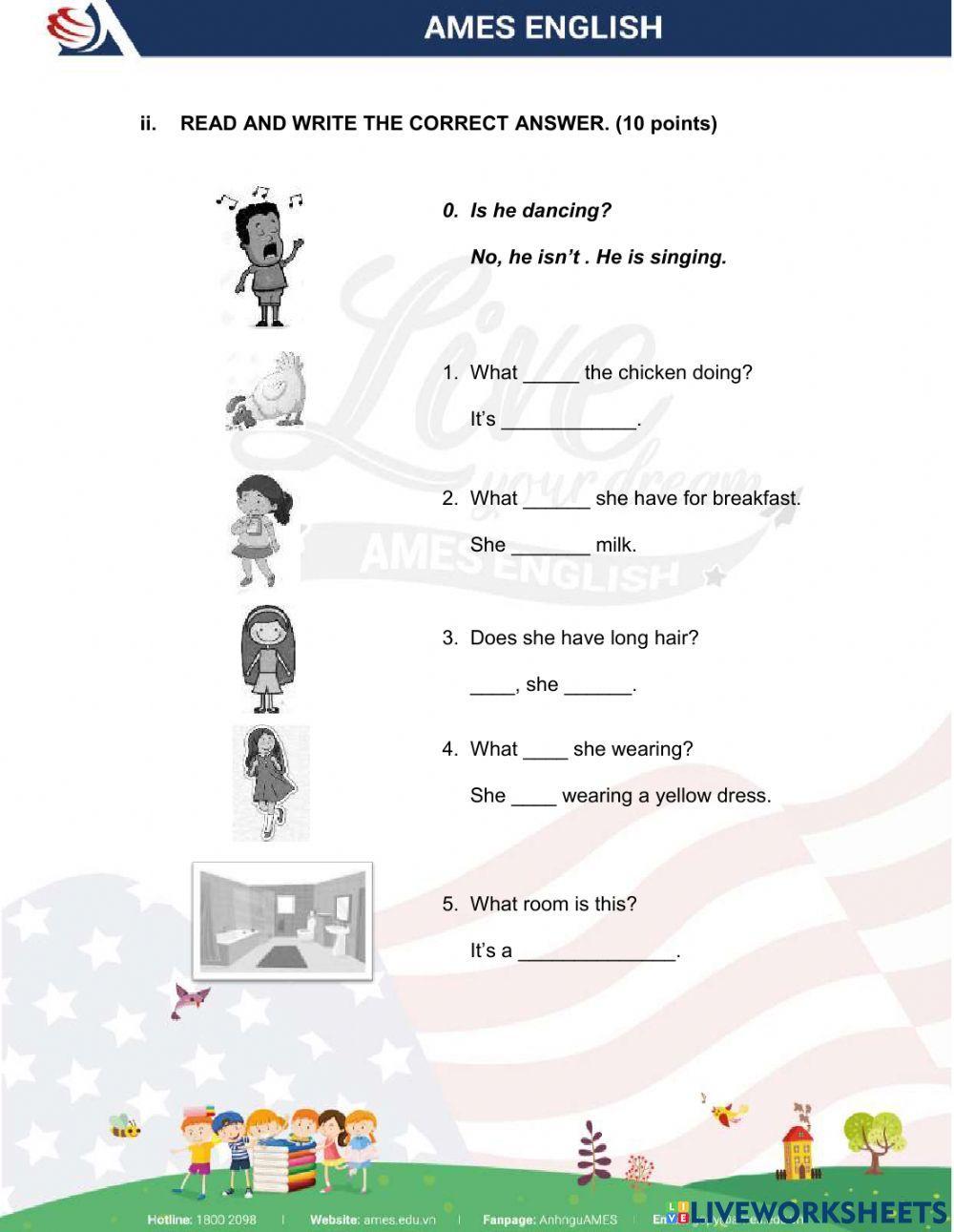 Big English Placement Test (Starters+ Movers)