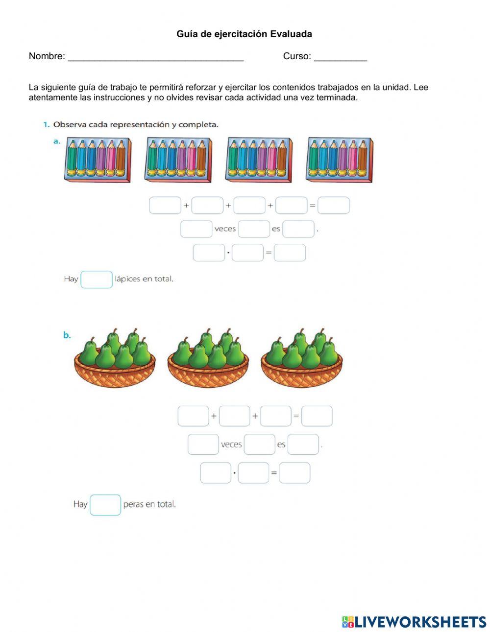 Guia multiplicacion y division