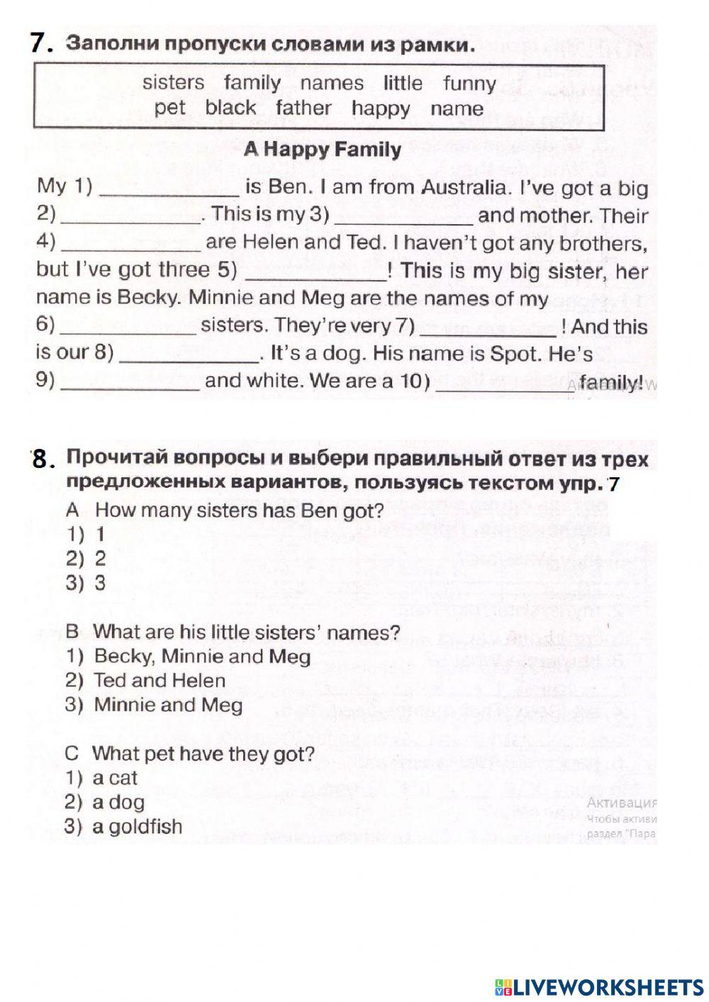 Spotlight 3 Module 2 Revision