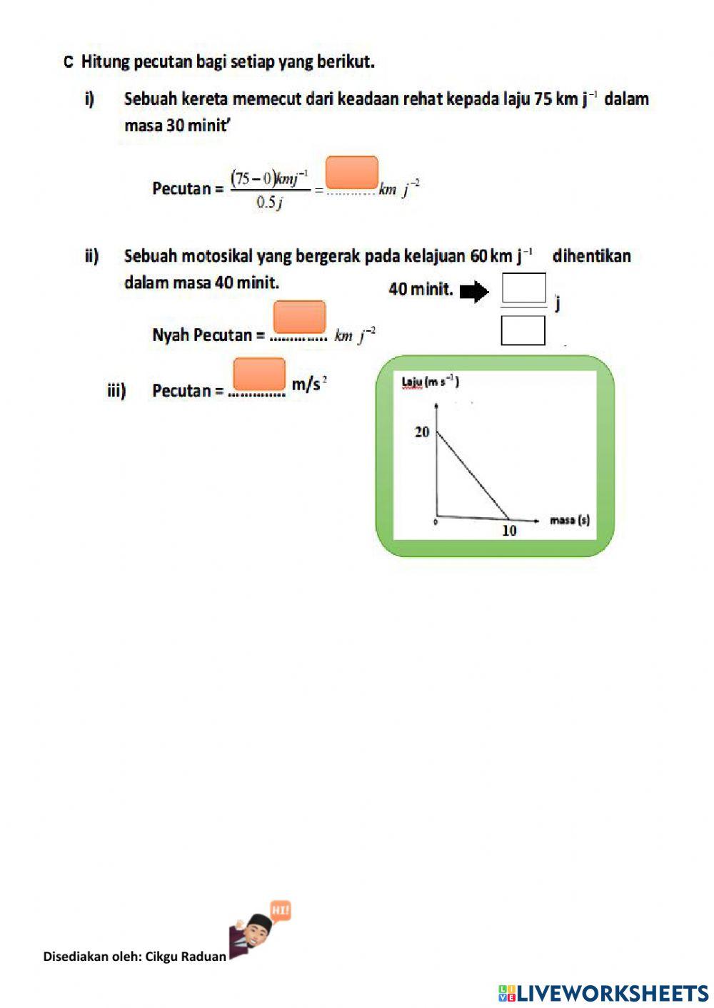 T2b9laju dan pecutan