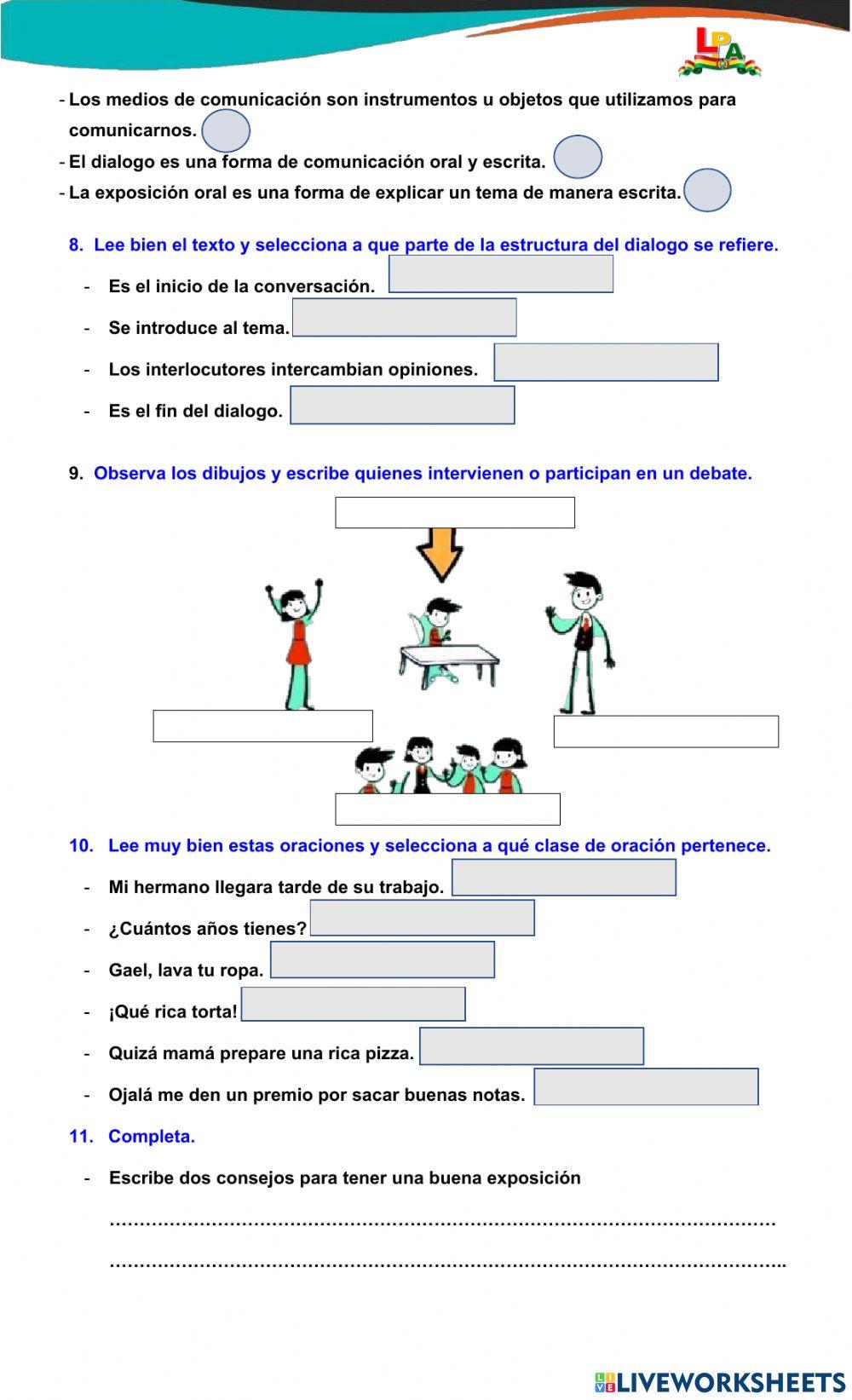 Conocimientos generales de Lenguaje