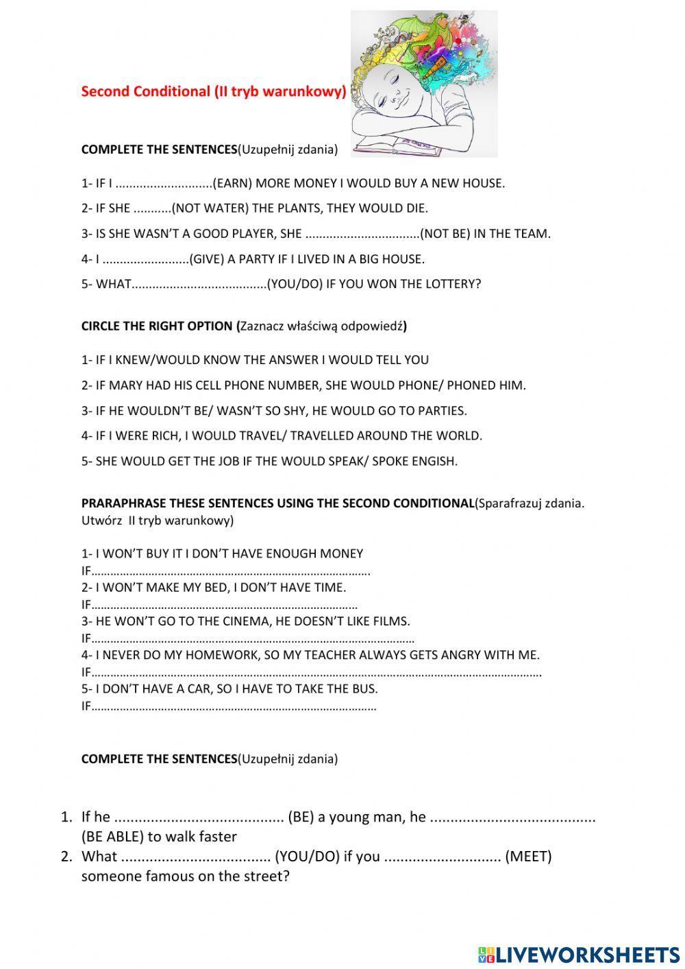 Second conditional liveworksheets 1650461