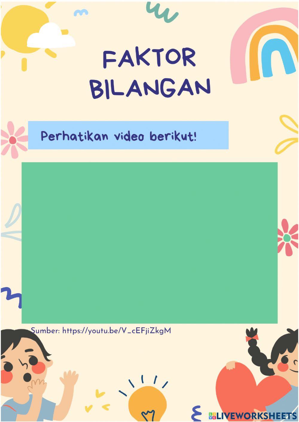 Faktor dan Kelipatan Bilangan