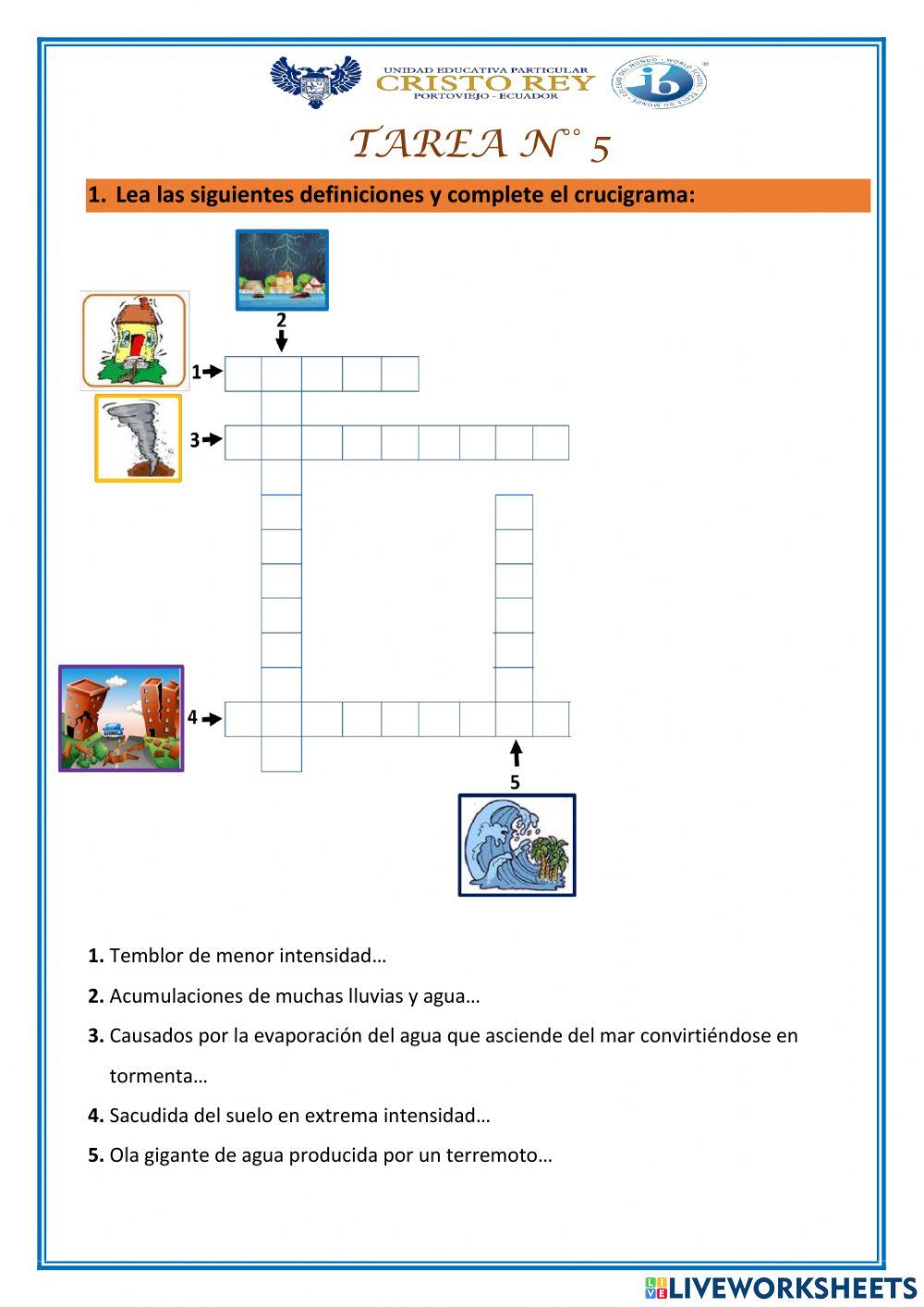 Fenómenos y desastres naturales