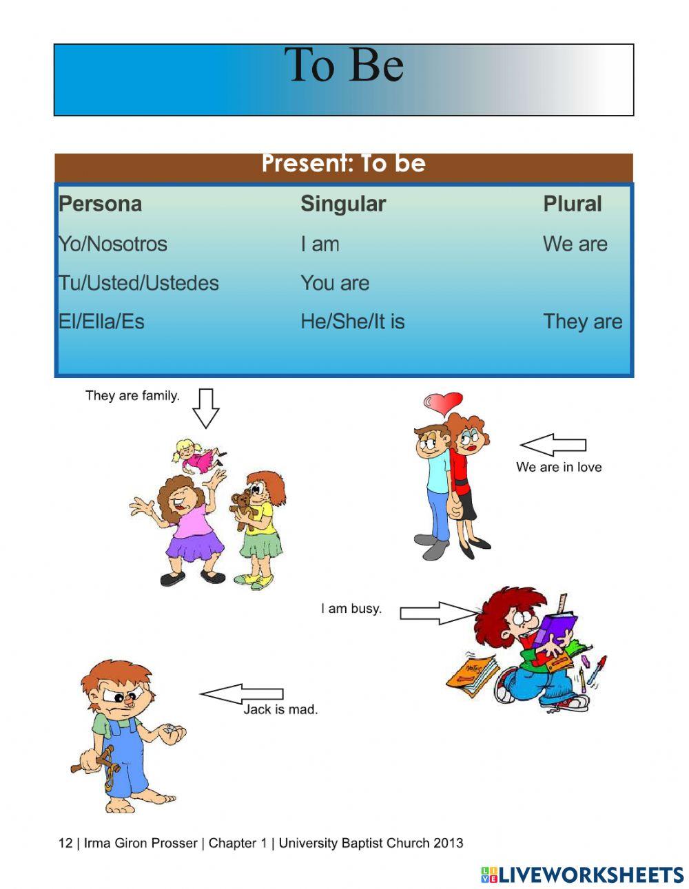 English for Spanish Speakers worksheet | Live Worksheets English for Spanish Speakers worksheet | Live Worksheets