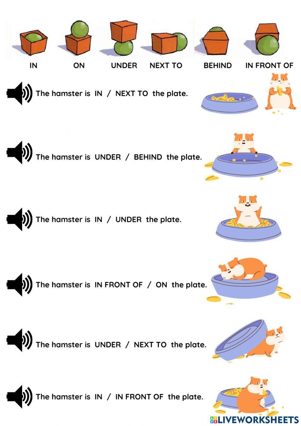 Prepositions of place