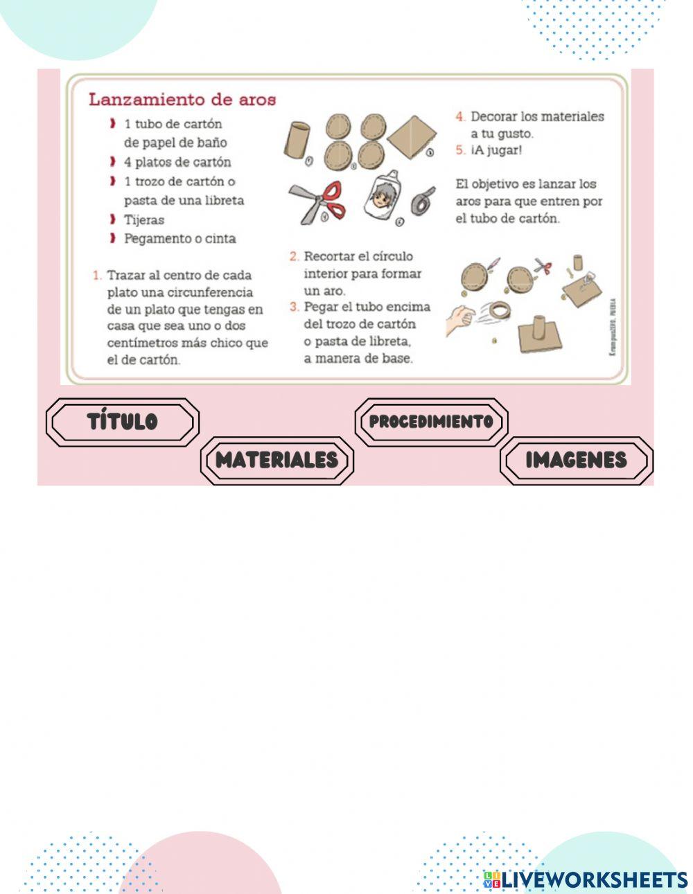 Partes de un instructivo