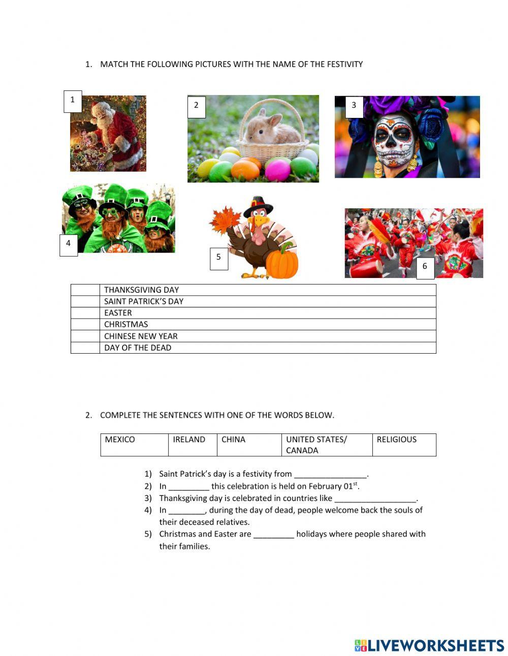 Festivities around the world