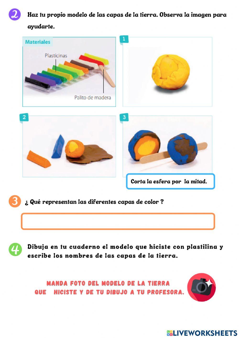 Capas de la tierra- Geosfera- Tarea Ciencias