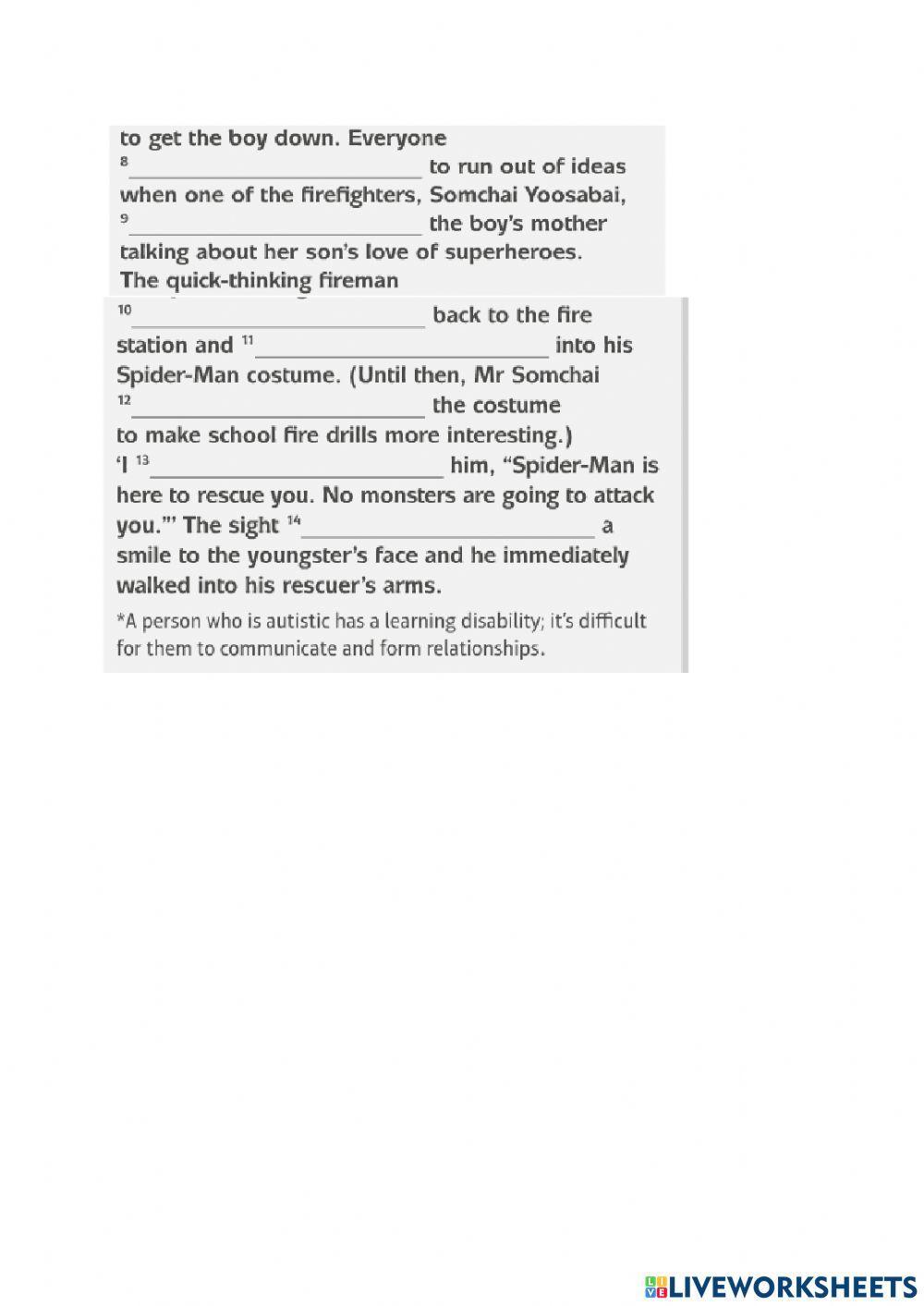 Spiderman saves the day